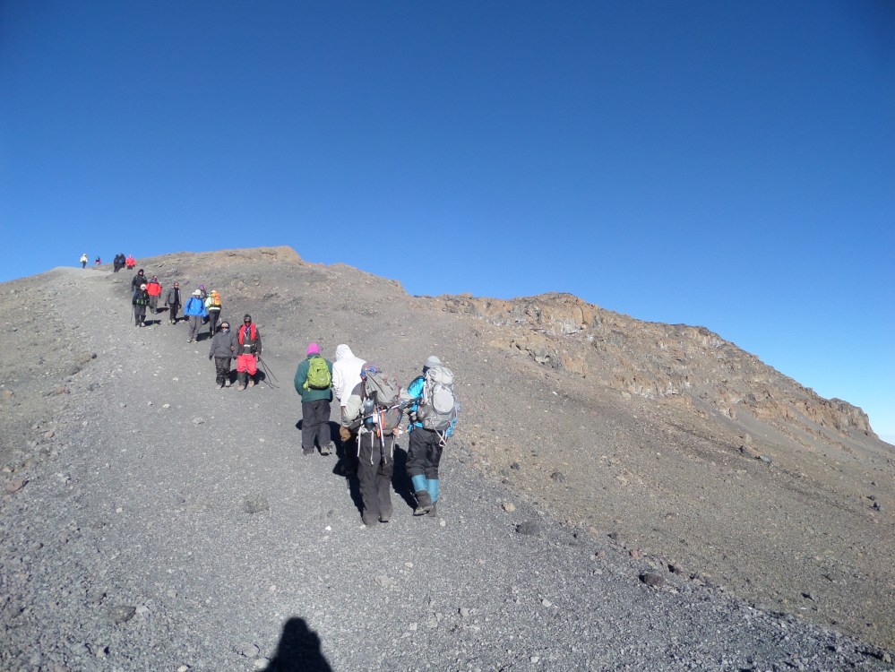 Almost to the summit kilimanjaro